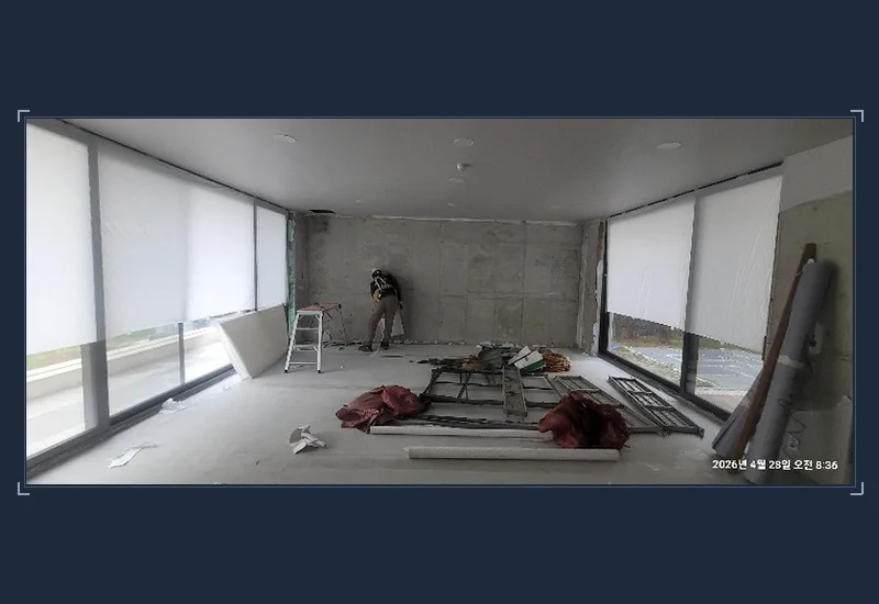 가덕도동 상가 철거 - 폐콘크리트·고철·폐목재 성상별 100% 분리 집하