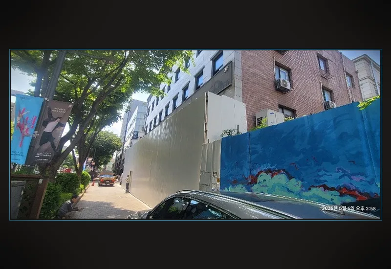 강남 세곡동 사무실 원상복구 업체 - 공용 엘리베이터 및 로비 바닥 고강도 보양 시공