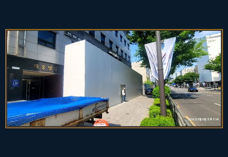 고양 백석동 설비 철거 비용 - 공용 엘리베이터 및 로비 바닥 고강도 보양 시공