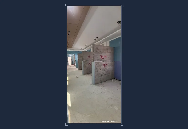 광림동 대형마트 옆 근린상가 베트남 음식점 설비 철거 현장 노트